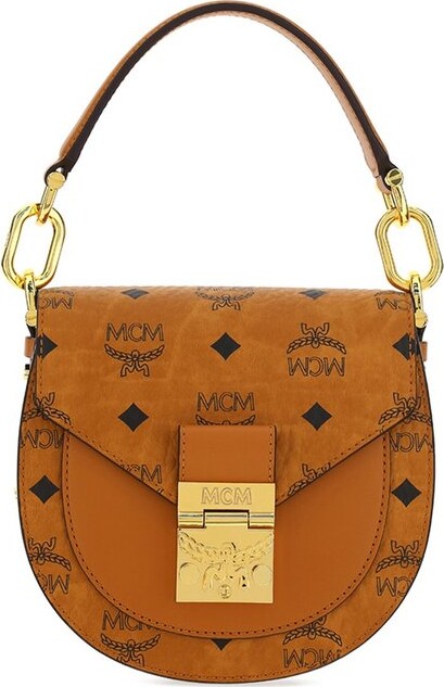 MCM Women's Patricia Mini Berlin Gold Coated Canvas Crossbody Bag -  ShopStyle