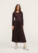 Thumbnail for your product : MANGO Pleated knitted dress