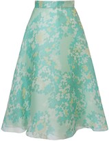 Thumbnail for your product : Emilio Pucci Printed Silk Organdy Midi Skirt