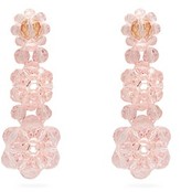 Thumbnail for your product : Simone Rocha Floral Beaded Drop Earrings - Pink
