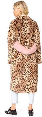 LEHA Leopard Faux Fur Coat