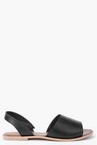 Thumbnail for your product : boohoo Boutique 2 Part Peeptoe Leather Sandals