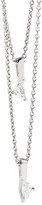 Thumbnail for your product : Tibi Maison Margiela Fine Jewelry Solitaire 18-karat white gold diamond necklace