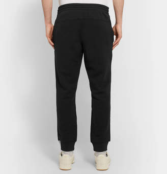 adidas Tapered Logo-Appliqued French Cotton-Terry Sweatpants