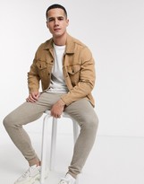 Thumbnail for your product : Levi's vintage oversized fit denim trucker in very desert boots beige