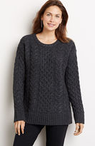 Thumbnail for your product : J. Jill Aran cable pullover