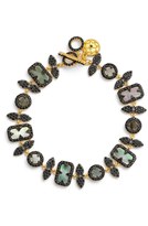 Thumbnail for your product : Freida Rothman Two-Tone CZ & Mother of Pearl Line Bracelet