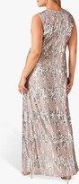 Thumbnail for your product : Studio 8 Daphne Sequin Wrap Maxi Dress, Silver