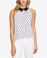 Thumbnail for your product : CeCe Printed Collared Top