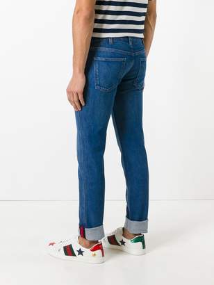 Gucci Web trim jeans