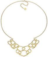 Thumbnail for your product : Catherine Malandrino 18K Gold-Plated Sterling Silver Interlaced Statement Necklace