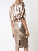 Thumbnail for your product : Talbot Runhof metallic fitted dress