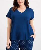 Thumbnail for your product : Alfani Plus Size V-Neckline Pajama Top, Created for Macy's