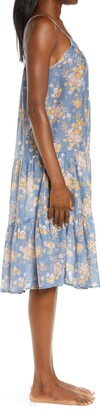 Papinelle Loulou Tiered Cotton & Silk Nightgown