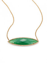 Thumbnail for your product : Marquis MIJA Jade & White Sapphire Pendant Necklace