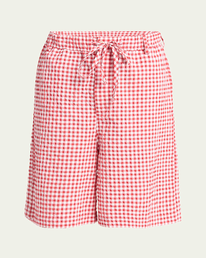 Marni Men's Gingham Seersucker Shorts