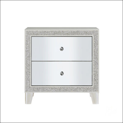 Wildon Home Glam Style Bedroom Furniture Nightstand With 2X Drawers