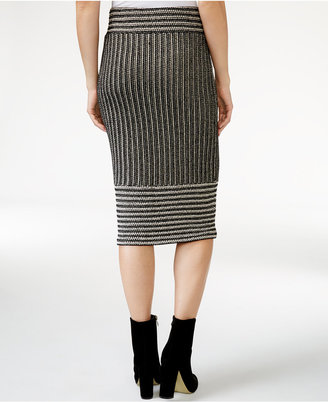 Rachel Roy Striped Knit Midi Skirt, Only at Macy's