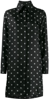 Fendi Karligraphy motif shirt dress