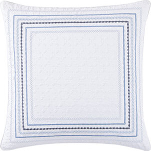 J Queen New York Bayside Euro Sham Blue