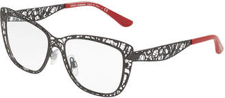 Dolce & Gabbana Flowers Lace Square Optical Frames