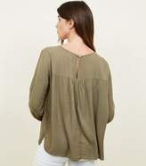 Thumbnail for your product : Apricot Green Embroidered Babydoll Top