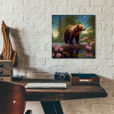 Bungalow Rose 'Taking a Walk Near the Pond' by Tanya Mavric, Acrylic Glass Wall Art