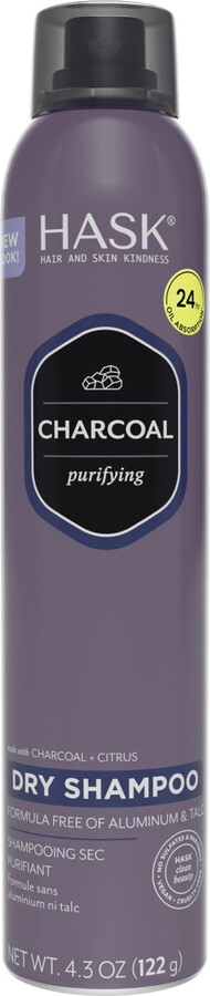 Hask Charcoal & Citrus Purifying Oil Control Dry Shampoo, 4.3 oz