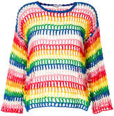 Thumbnail for your product : Mira Mikati rainbow open hand crochet top