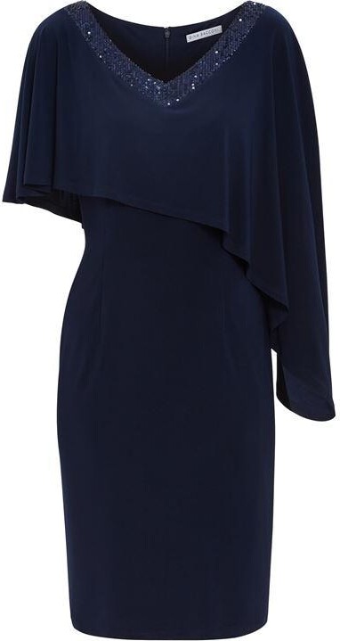 Gina Bacconi Devon Jersey Dress With Sequin Trim ShopStyle