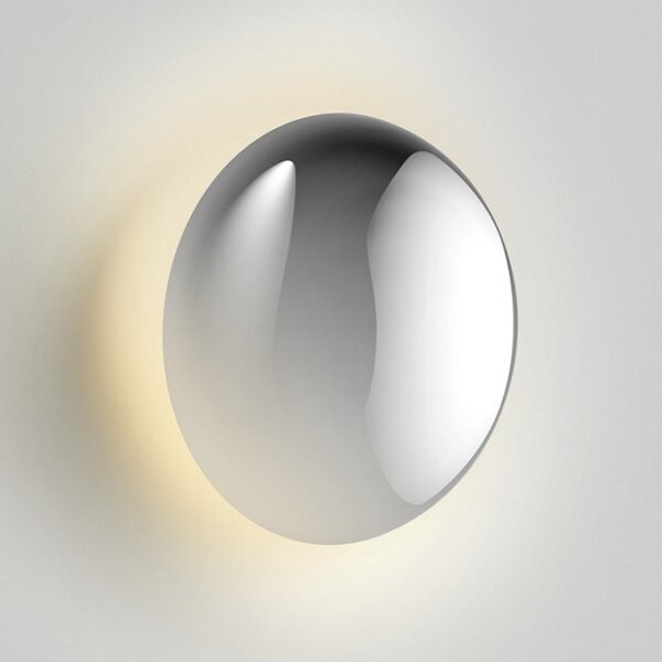 Marset Babila Outdoor LED Wall Sconce in Silver Size: Small