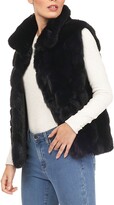 Thumbnail for your product : Gorski Sable Fur Chevron Intarsia Vest w/ Stand Collar