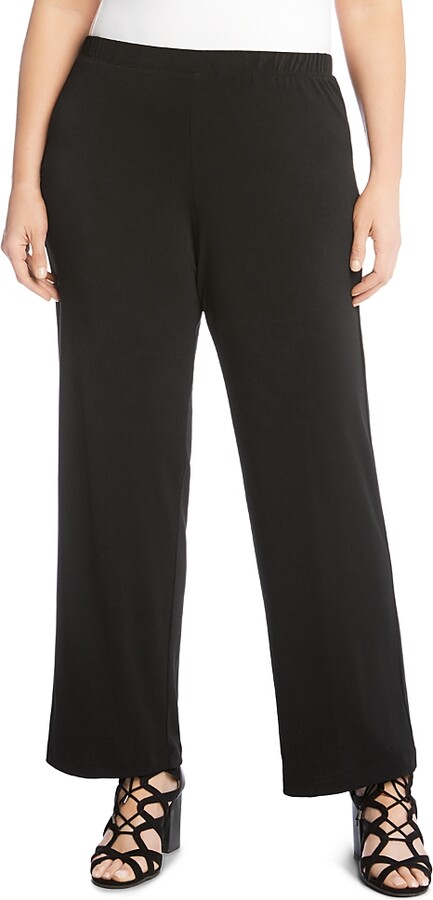 Karen Kane Crepe Straight-Leg Pants