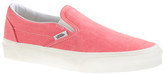 Thumbnail for your product : Vans solid canvas classic slip-on shoes in washed hot coral