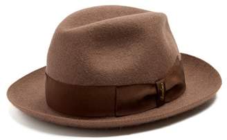 Borsalino Traveller Felt Hat - Mens - Light Brown