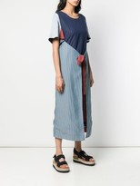 Thumbnail for your product : Henrik Vibskov Striped Wrap Dress