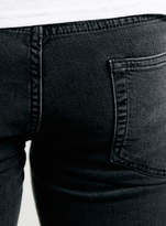 Thumbnail for your product : Topman Black Spray On Denim Shorts