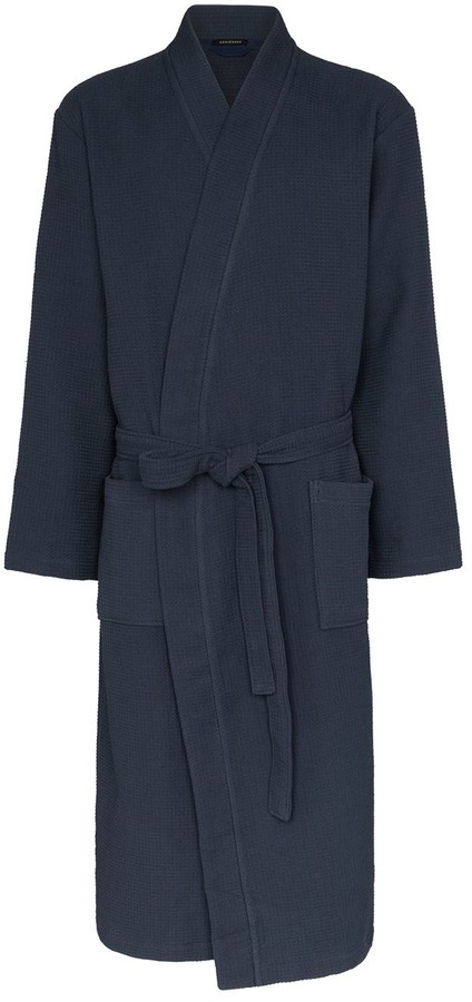 men's waffle weave bathrobe