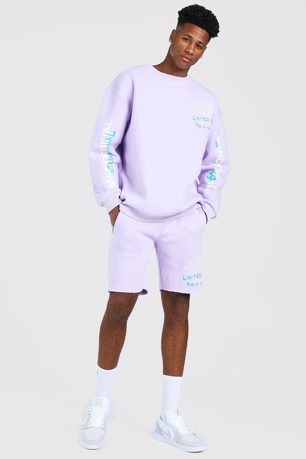 shorts and jumper tracksuit