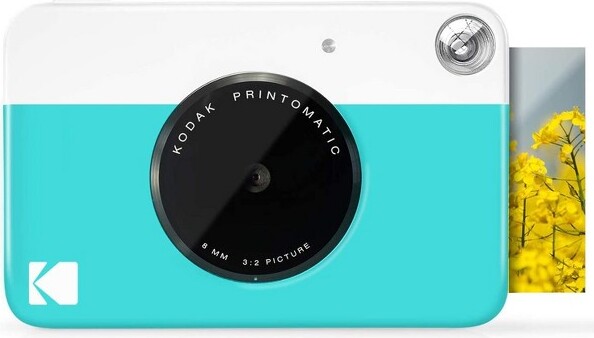 Kodak Printomatic Instant Camera (Grey) Gift Bundle + Zink Paper