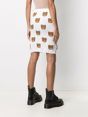 Moschino Teddy Bear Pattern Skirt