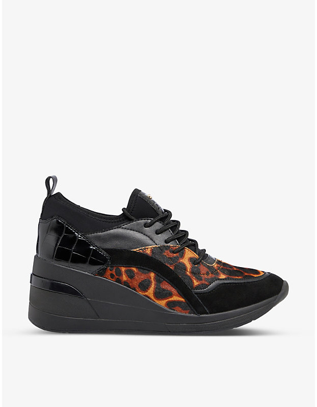 dune leopard trainers