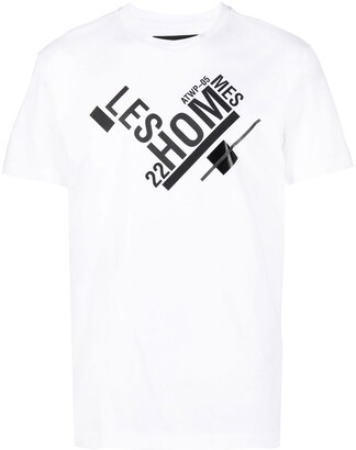 Les Hommes logo-print short-sleeved T-shirt