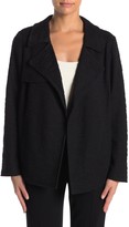 Thumbnail for your product : Dr2 By Daniel Rainn Drape Front Textured Knit Trench Jacket (Petite)