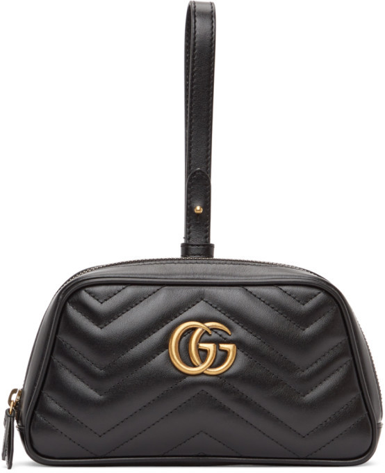 black gg marmont cellarius wallet bag