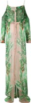 Thumbnail for your product : AMIR SLAMA Printed Maxi Silk Dress