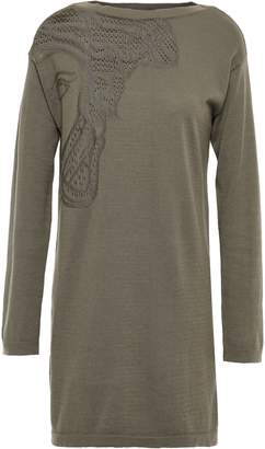Versace Pointelle-knit Cotton-blend Sweater