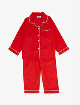 Thumbnail for your product : Mini Lunn Christmas cotton pyjamas 2-11 years
