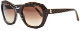 Thumbnail for your product : Roberto Cavalli Alathfar Angled Snake-Print Sunglasses, Brown