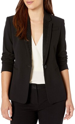 Tahari ASL Women's Lace Combo One Button Jacket